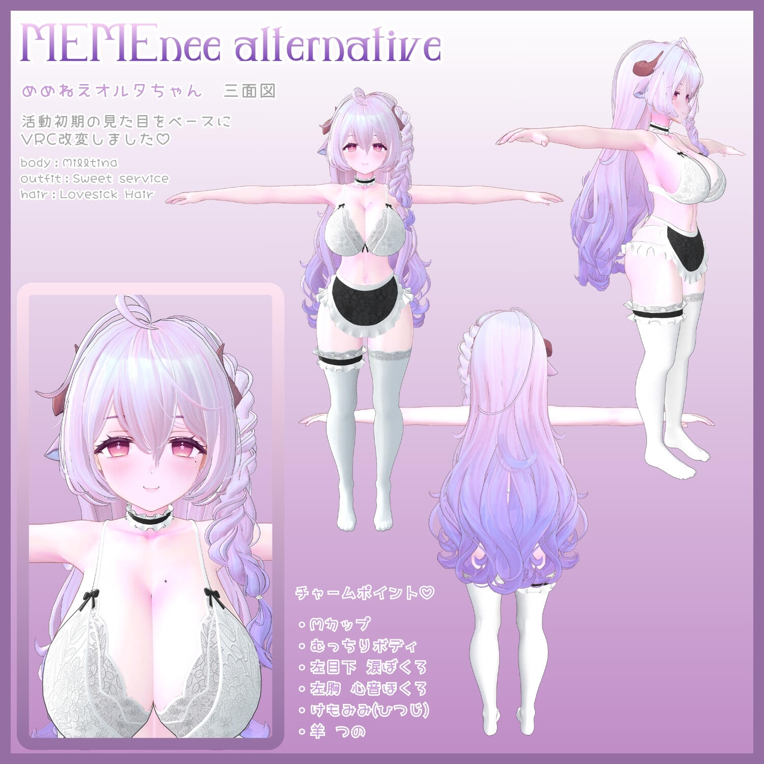 めめねえオルタ 三面図 めめねえオルタ 三面図